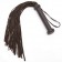 Коричневая кожаная плеть Brown Leather Flogger - 66 см. - Coco de Mer - купить с доставкой в Тюмени