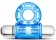 Голубое эрекционное виброкольцо 10 Function Vibrating Mega Bull Ring - Blush Novelties - в Тюмени купить с доставкой