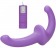 Фиолетовый безремневой вибрострапон с пультом управления Vibrating Silicone Strapless Strapon - Shots Media BV - купить с доставкой в Тюмени