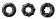 Набор из 3 черных эрекционных колец Dyno Rings - NS Novelties - в Тюмени купить с доставкой