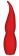 Красный клиторальный стимулятор FULLA - 13 см. - Dream Toys