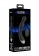 Черный гладкий вибромассажер с электростимуляцией и пультом ДУ E-Stim G/P-Spot Vibrator - 19,5 см. - Shots Media BV - купить с доставкой в Тюмени