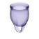 Набор фиолетовых менструальных чаш Feel confident Menstrual Cup - Satisfyer - купить с доставкой в Тюмени