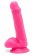 Розовый фаллоимитатор Happy Dicks Dildo 6 inch Balls - 15,2 см. - Toy Joy