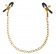 Чёрные с золотом зажимы на соски Gold Chain Nipple Clamps - Pipedream - купить с доставкой в Тюмени