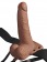 Кофейный перезаряжаемый вибрострапон 6  Hollow Rechargeable Strap-On Remote - 17,5 см. - Pipedream - купить с доставкой в Тюмени