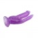 Фиолетовый анально-вагинальный фаллоимитатор - 20 см. - Chisa