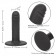 Черный анальный стимулятор 4.75” Ridged Probe - 12 см. - California Exotic Novelties - купить с доставкой в Тюмени