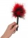 Красно-черная пуховка Mini Feather - 21 см. - Orion - купить с доставкой в Тюмени