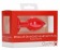Красная анальная пробка с прозрачным стразом Diamond Heart Butt Plug - 7,3 см. - Shots Media BV - купить с доставкой в Тюмени