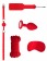 Красный игровой набор Introductory Bondage Kit №5 - Shots Media BV - купить с доставкой в Тюмени