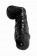 Черный реалистичный фаллоимитатор-гигант - 55 см. - Rubber Tech Ltd