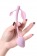 Розовый силиконовый вагинальный шарик с лепесточками - Штучки-дрючки