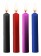 Набор из 4 разноцветных восковых свечей Teasing Wax Candle - Shots Media BV - купить с доставкой в Тюмени