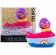 Вибратор-уточка I Rub My Duckie 2.0 Colors с разноцветными полосками - Big Teaze Toys - купить с доставкой в Тюмени