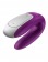 Фиолетовый вибромассажёр для пар Satisfyer Double Fun - Satisfyer