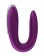 Фиолетовый вибромассажёр для пар Satisfyer Double Fun - Satisfyer