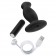 Черный анальный вибромассажёр Silicone Vibrating Prostate Massager 02 - 10,8 см. - Blush Novelties - в Тюмени купить с доставкой