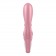 Розовый вибратор-кролик Hug Me - 21,2 см. - Satisfyer купить в Тюмени с доставкой в Orgasmix.ru Розовый вибратор-кролик Hug Me - 21,2 см. - Satisfyer
