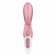 Розовый вибратор-кролик Hug Me - 21,2 см. - Satisfyer купить в Тюмени с доставкой в Orgasmix.ru Розовый вибратор-кролик Hug Me - 21,2 см. - Satisfyer