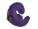 Фиолетовый страпон с вибрацией Sharevibe - 22 см. - Fun Factory - купить с доставкой в Тюмени