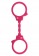 Розовые эластичные наручники STRETCHY FUN CUFFS - Toy Joy - купить с доставкой в Тюмени