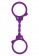 Фиолетовые эластичные наручники STRETCHY FUN CUFFS - Toy Joy - купить с доставкой в Тюмени