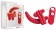Красный мини-вибратор с 7 функциями - 11,5 см. - Topco Sales