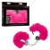 Металлические наручники с розовым мехом Ultra Fluffy Furry Cuffs - California Exotic Novelties - купить с доставкой в Тюмени