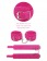 Розовые замшевые наручники PINK WRIST CUFFS - Pipedream - купить с доставкой в Тюмени