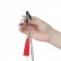 Зажимы на соски и клитор с игривыми красными кисточками Nipple Clit Tassel Clamp With Chain - Lovetoy - купить с доставкой в Тюмени