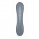Серый вибромассажер с вакуумной стимуляцией Curvy Trinity 1 - Satisfyer