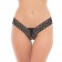 Кружевные трусики-стринги Floral Lace Crotchless Thong - Rene Rofe купить с доставкой