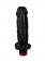 Большой чёрный вибромассажёр в форме фаллоса - 20,5 см. - LOVETOY (А-Полимер)
