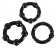 Набор из трех черных эрекционных колец с бусинами - Orion - в Тюмени купить с доставкой
