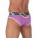 Сиреневые мужские трусы-слипы с пикантными вырезами под поясом - VAN BAAM купить с доставкой Сиреневые мужские трусы-слипы с пикантными вырезами под поясом - VAN BAAM купить с доставкой
