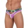 Сиреневые мужские трусы-слипы с пикантными вырезами под поясом - VAN BAAM купить с доставкой Сиреневые мужские трусы-слипы с пикантными вырезами под поясом - VAN BAAM купить с доставкой