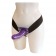Фиолетовый женский страпон на эластичных ремешках - 16 см. - Seven Creations - купить с доставкой в Тюмени