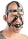 Черная маска из кожи с кляпом в форме шарика - Orion - купить с доставкой в Тюмени
