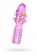 Гелевая фиолетовая насадка с шариками и шипами - 14 см. - Toyfa Basic - в Тюмени купить с доставкой
