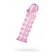 Гелевая розовая насадка на фаллос с шипами - 12 см. - Toyfa Basic - в Тюмени купить с доставкой
