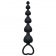 Чёрная анальная цепочка Heart s Beads Black - 18 см. - Lola Games