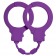 Фиолетовые силиконовые наручники Stretchy Cuffs Purple - Lola Games - купить с доставкой в Тюмени