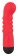 Красный вибратор с 10 режимами вибрации Colorful Joy Ripple - 16,5 см. - Orion