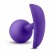 Фиолетовая пробка-шар для ношения Luxe Wearable Vibra Plug - 8,9 см. - Blush Novelties