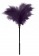 Пластиковая метелочка с фиолетовыми пёрышками Small Feather Tickler - 32 см. - Blush Novelties - купить с доставкой в Тюмени