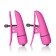 Розовые зажимы на соски с вибрацией Nipple Play Nipplettes - California Exotic Novelties - купить с доставкой в Тюмени