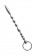 Серебристый фигурный уретральный плаг с кольцом в основании TOYFA Metal - 19 см. - ToyFa - купить с доставкой в Тюмени